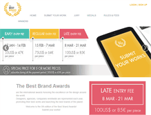 Tablet Screenshot of bestbrandawards.com